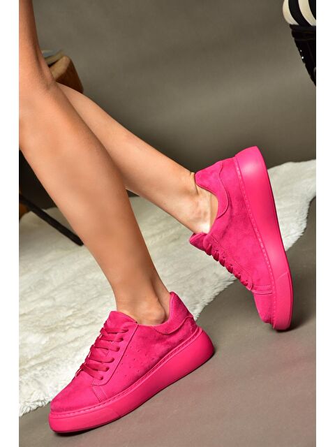 Fox Shoes P602045002 Fuşya Kadın Sneakers