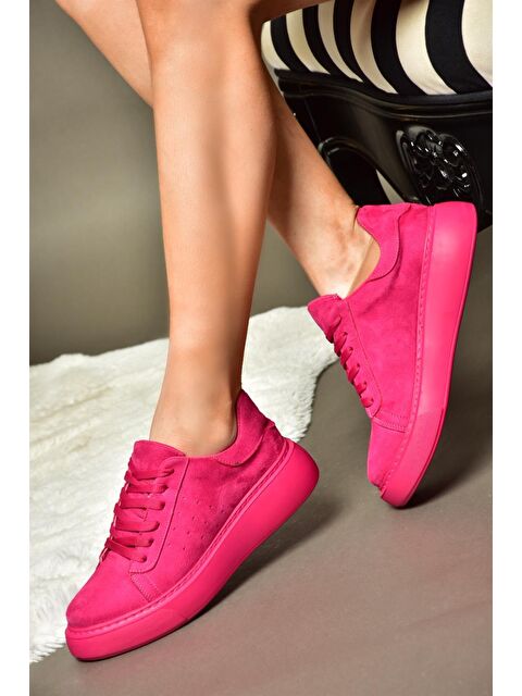 Fox Shoes P602045002 Fuşya Kadın Sneakers