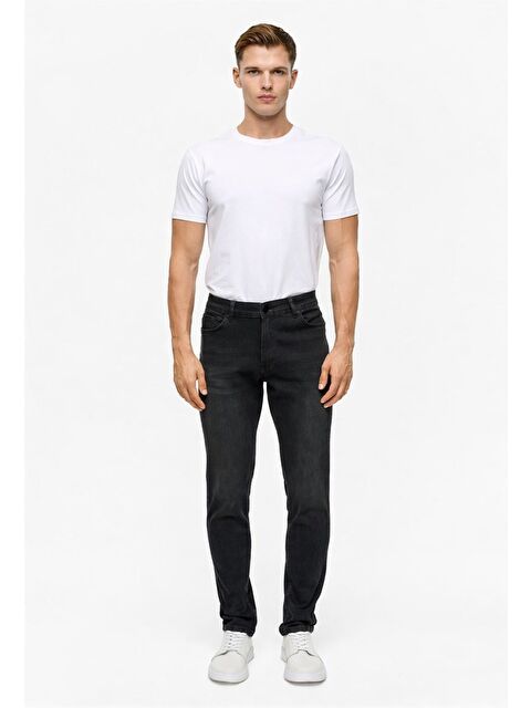 Süvari Siyah Slim Denim Pantolon - S000460533-19351