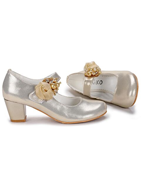 Kiko Kids Angelina Vakko Günlük Kız Çocuk 4 Cm Topuklu Abiye Ayakkabı - S000010077-20076