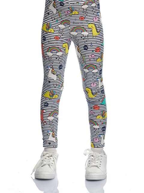 Lovetti Kız Çocuk Rainbow  Desen Tayt - S000084034-23173