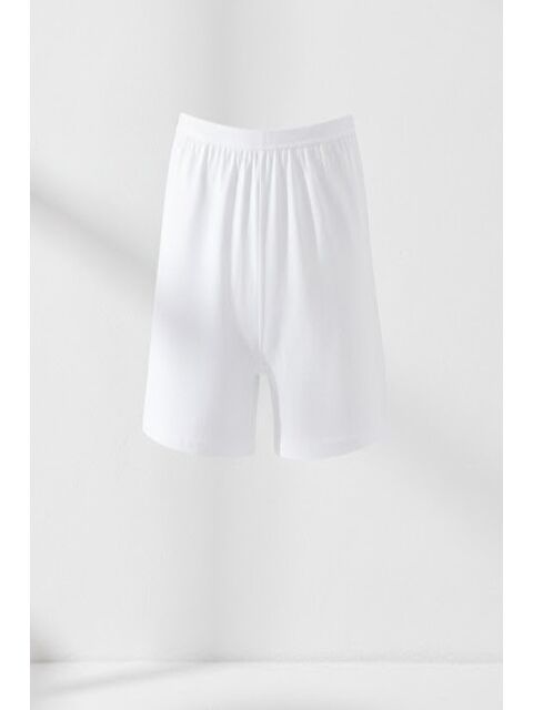 C&City C11430 Kadın Modal Pamuk Şort Beyaz - S000222334-20063