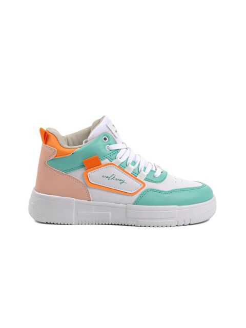Walkway Nefertiti Beyaz-Su Yeşili Unisex Hi Sneaker - S000025445-37248