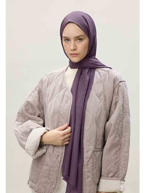 Fresh Scarfs İnce Pamuk Vual Şal Orkide