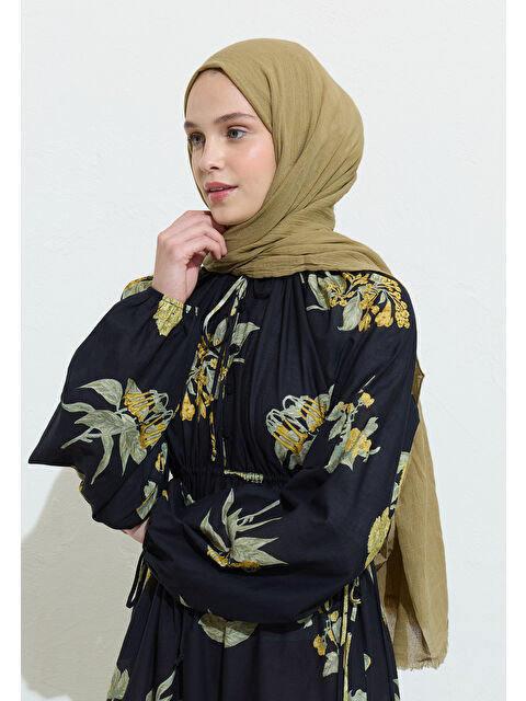 Fresh Scarfs Baklava Pamuklu Keten Şal