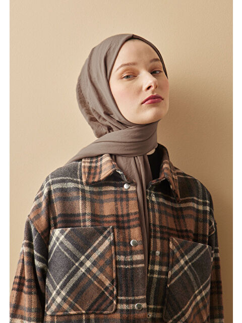 Fresh Scarfs Pamuk Crash Şal Vizon