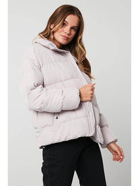 Lela Dik Yaka Cepli Şişme Kısa Mont 6020045 - S000001401-20600