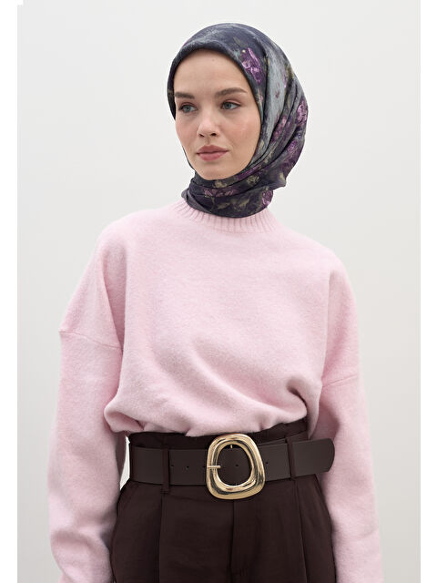 Fresh Scarfs Evelyne Desen Pamuklu Viskon Eşarp Lavanta