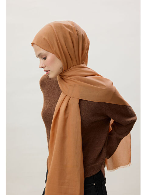 Fresh Scarfs İnce Pamuk Vual Şal Tatlı Badem