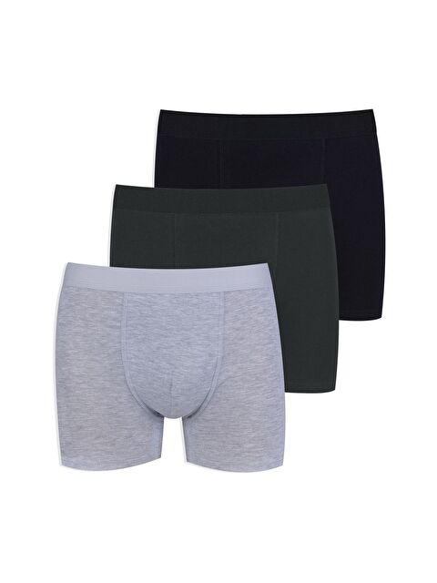 Koza İç Giyim Erkek 3 lü Pamuklu Elastanlı Boxer - S000253034-37430