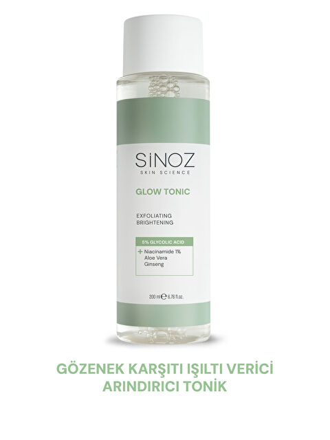 Sinoz Gözenek Sıkılaştırıcı Arındırıcı Canlandırıcı Peeling Etkili Glow Tonik Glycolic Acid %5 200 ml