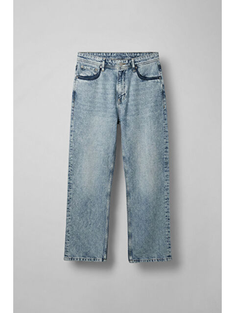 Abluka Online Erkek Baggy Fit Jean Açık Mavi - S000487337-17437