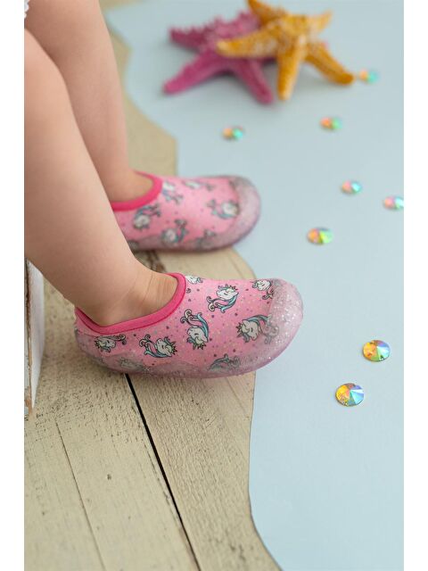 First Step Simli  Kız Çocuk Kaydırmaz Tabanlı Deniz Ayakkabısı - S000027730-20024