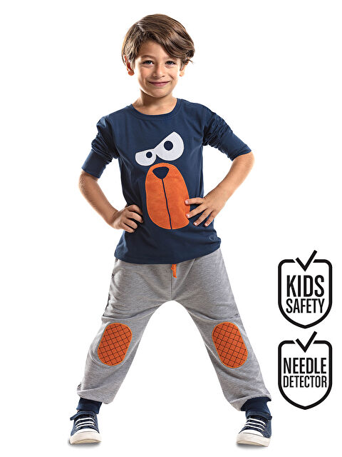 Denokids Ciddiyim Erkek Çocuk Tişört Pantolon Takım - S000009287-23173