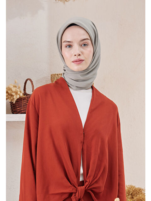 Fresh Scarfs Pamuk İpek Eşarp Gumus