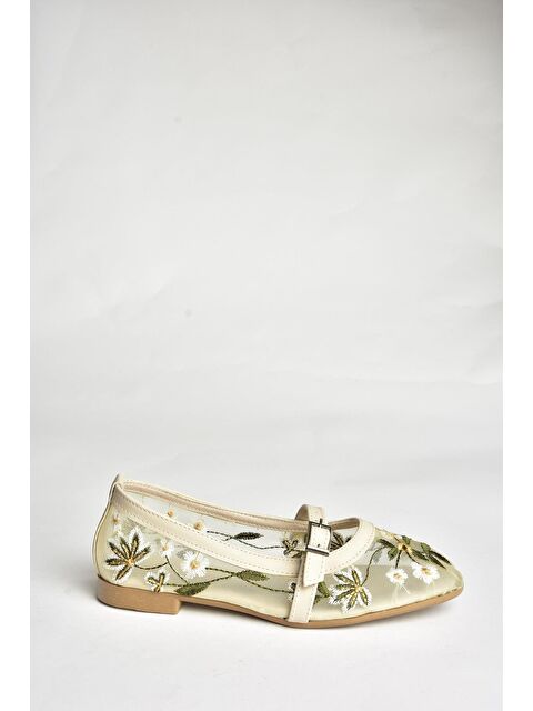 Fox Shoes U2417930 Bej Kadın Babet - S000369014-19928