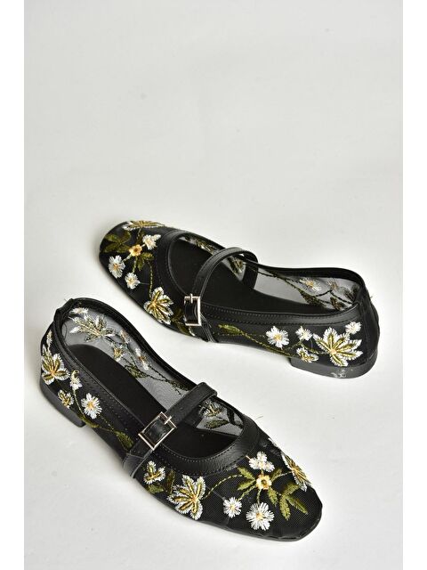 Fox Shoes U2417930 Siyah Kadın Babet - S000369014-19351