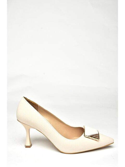 Fox Shoes U8209711 Bej Kadın Topuklu Ayakkabı - S000369139-19928