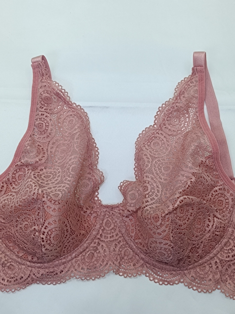Bonbon Kadın Dantelli Toparlayacı Gül Kurusu Renk Sütyen Bb2025