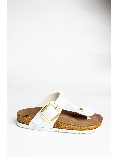 Fox Shoes U7779170 Beyaz Kadın Terlik - S000369405-20063