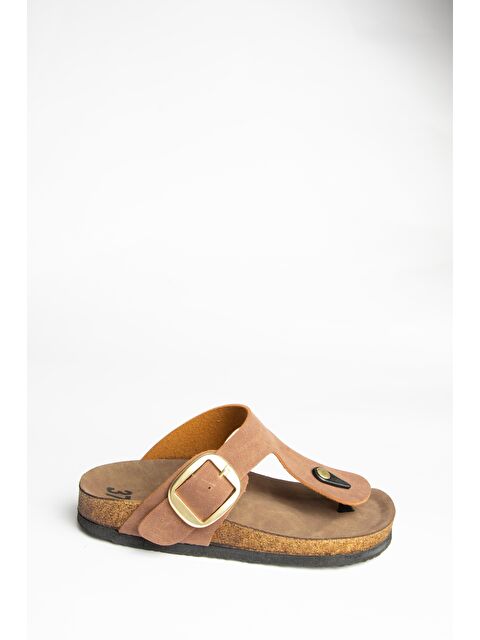Fox Shoes U7779170 Taba Kadın Terlik - S000369405-14955