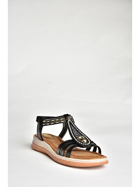 Fox Shoes U2586137 Siyah Kadın Sandalet - S000369379-19351
