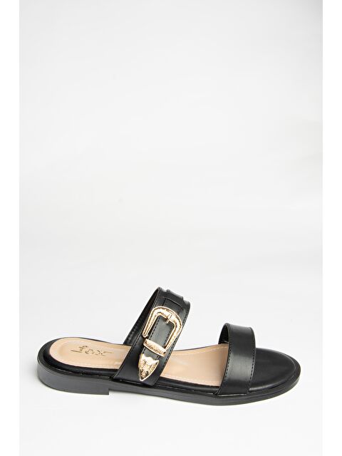 Fox Shoes U2500665 Siyah Kadın Terlik - S000369410-19351