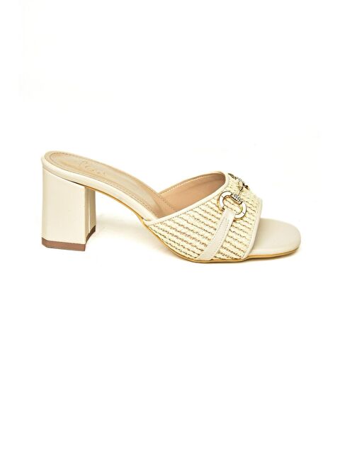 Fox Shoes U5784016 Bej Kadın Terlik - S000356356-19928