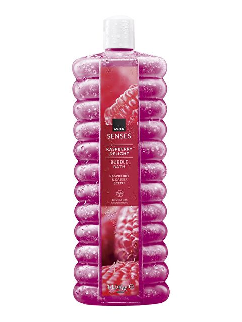 AVON Senses Raspberry Delight Ahududu ve Frenk Üzümü Kokulu Banyo Köpüğü 1 Lt. - S000188418-10231