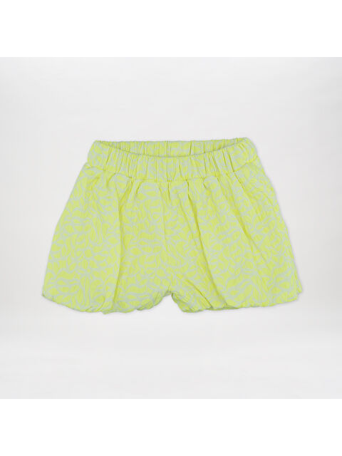 Panço Kız Çocuk Beli Lastikli Dokulu Balon Şort - S000245743-20072