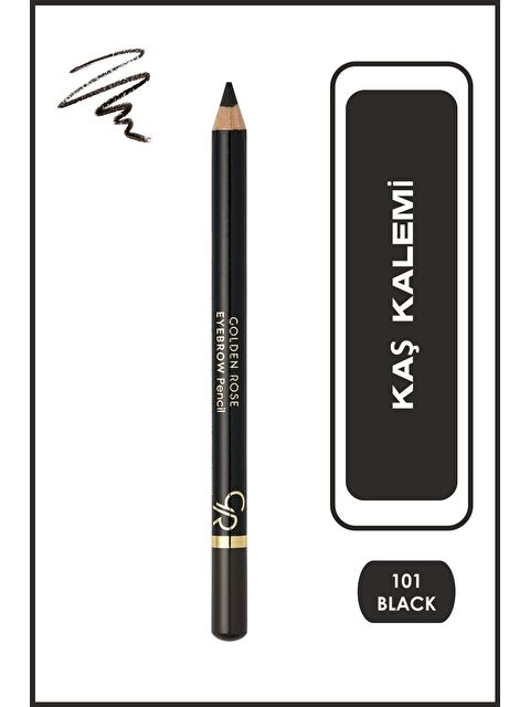 GOLDEN ROSE Eyebrow Pencil No: 101 Black - Kaş Kalemi