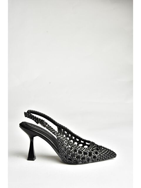 Fox Shoes U2505805 Siyah Kadın Topuklu Ayakkabı - S000369137-19351