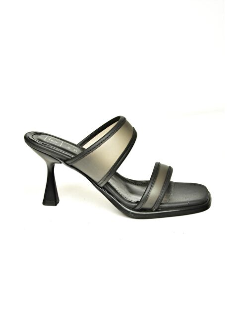 Fox Shoes U5182803 Siyah Kadın Topuklu Terlik - S000369349-19351