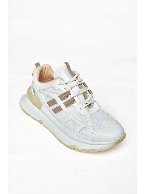 Fox Shoes S9730176 Beyaz/Vizon Kadın Sneakers - S000152335-20063