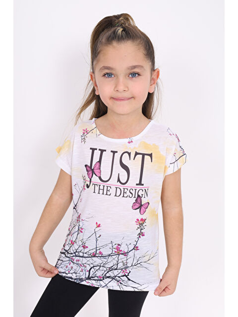 Toontoykids Kız Çocuk Dijital Baskılı Tişört