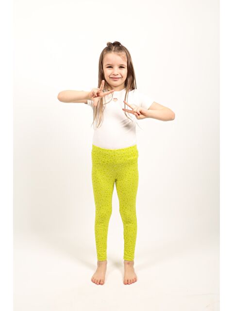 Toontoykids Kız Çocuk Baskılı Tayt