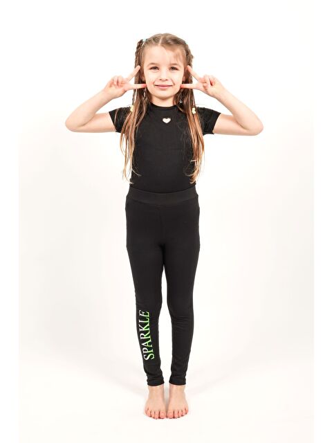 Toontoykids Kız Çocuk Baskılı Tayt