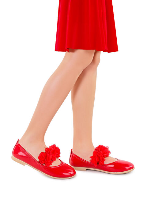 Kiko Kids Flovers Cilt Rugan Kız Bebek Babet Ayakkabı - S000174110-20045