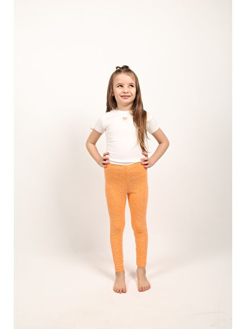 Toontoykids Kız Çocuk Baskılı Tayt