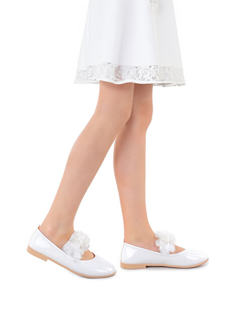 Kiko Kids Flovers Cilt Rugan Kız Bebek Babet Ayakkabı - S000174110-20063