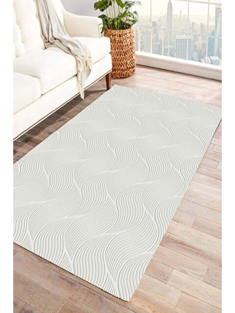 Jassrug Rölyef Halı 120X180 Orla Krem KREM - S000483262-3162