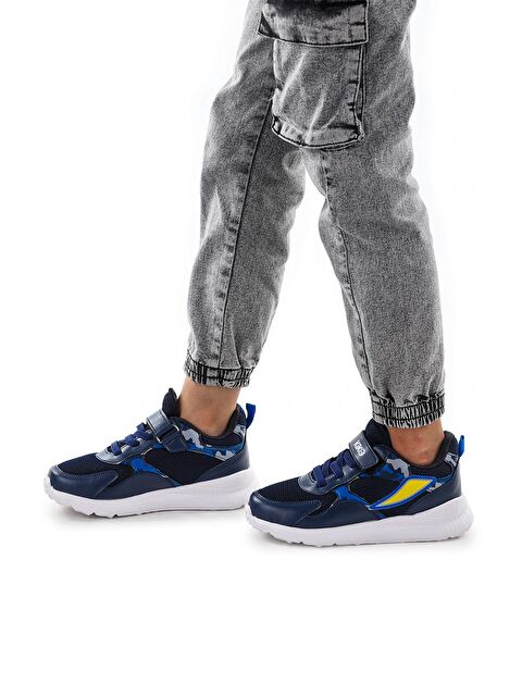 Kiko Kids Cırtlı Fileli Erkek Çocuk Spor Ayakkabı 3004 - S000046580-21164