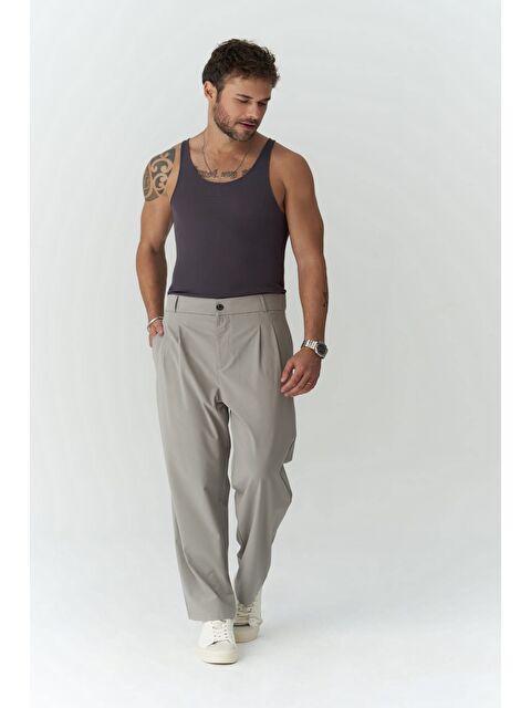 Mai Collection Declan  Gri Erkek Pantolon