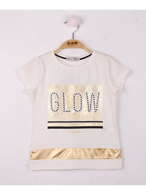 Toontoykids Kız Çocuk Glow Baskılı Tişört