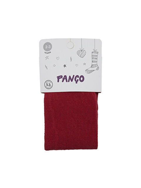 Panço Kız Bebek Pamuklu Kırmızı Külotlu Çorap - S000344222-20045