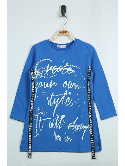 Toontoykids Kız Çocuk Yandan Şeritli Sweatshırt