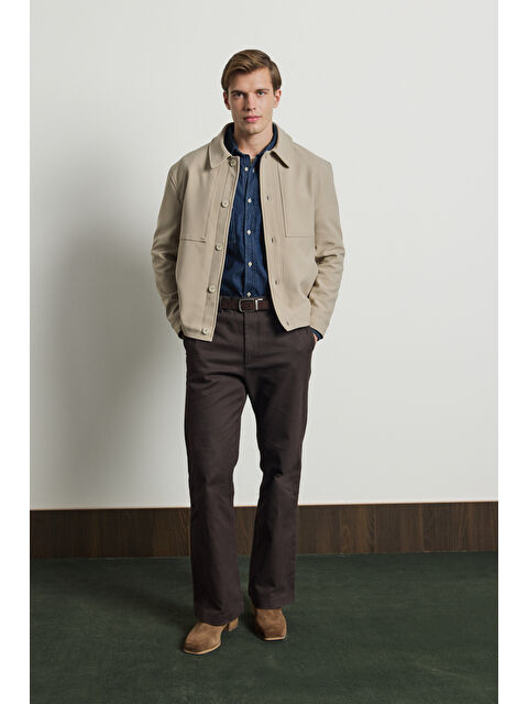 Danger Erkek Yumuşak Dokulu Ceket Bej - S000501329-19928