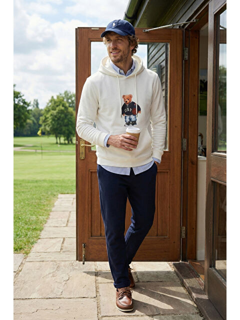 Buratti Baskılı Pamuklu Kapüşonlu Yaka Kanguru Cepli Sweat 6141003B - S000501332-19965