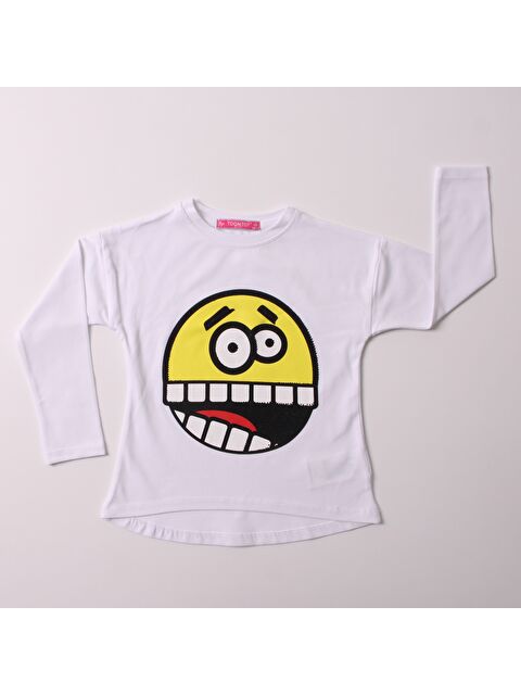 Toontoykids Kız Çocuk Sweatshirt Smile Baskılı
