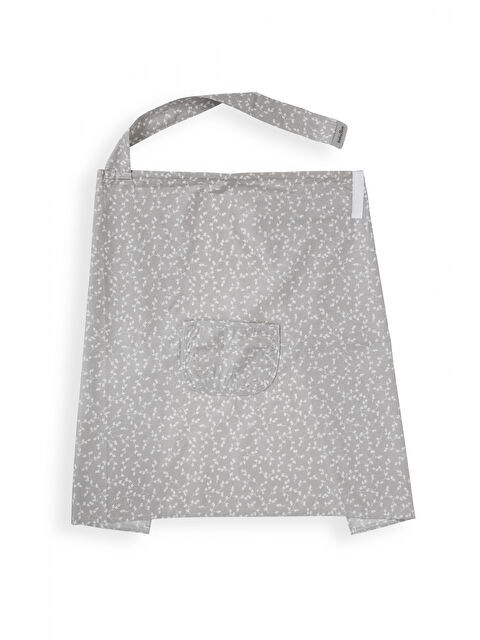 Babyjem Cepli Emzirme Önlüğü Gri Çiçek - S000501347-23173